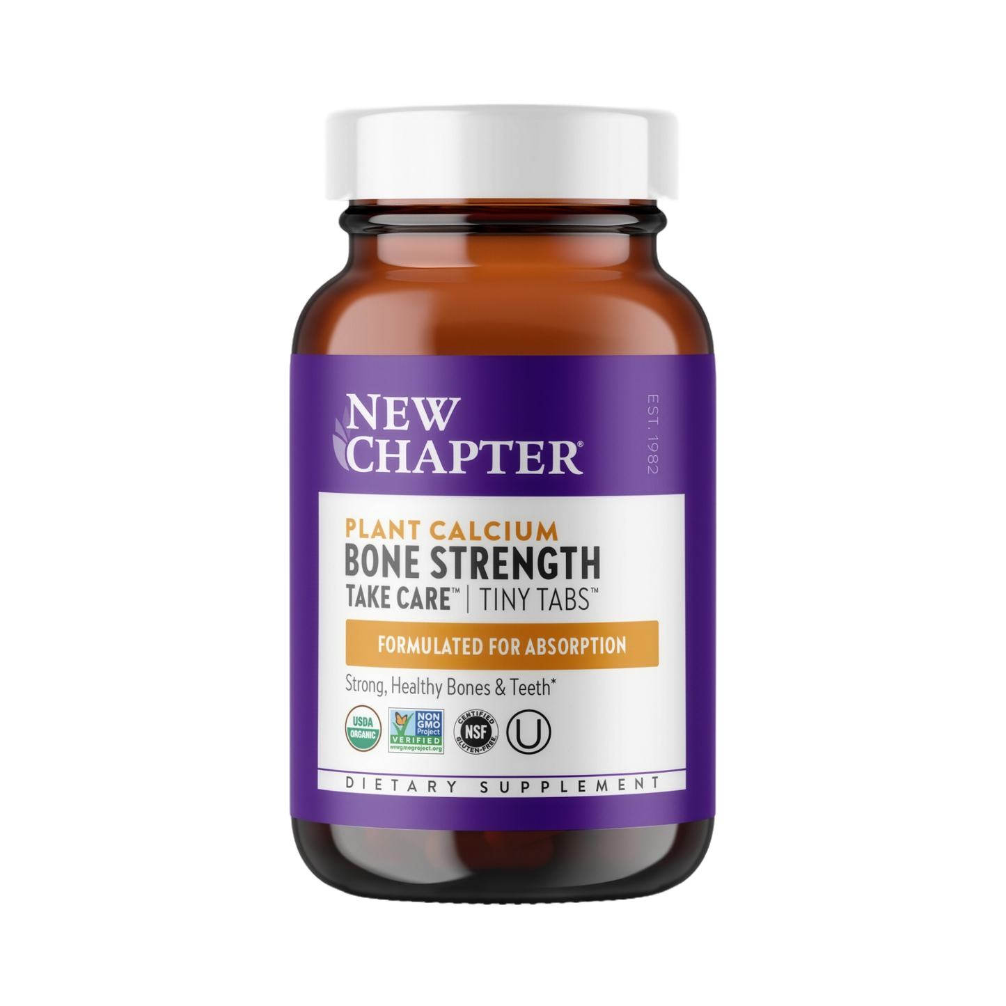 New Chapter Bone Strength Calcium Supplement 905 mg dos 240 Tiny Tabs