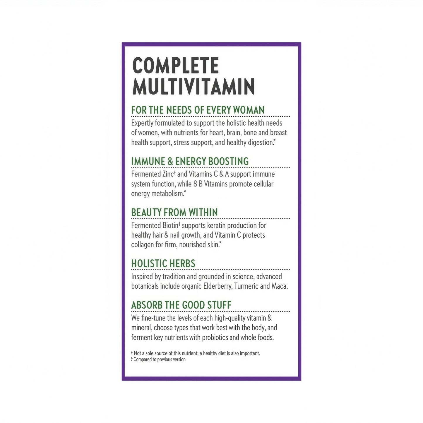 New Chapter Women's Multivitamin for Immune Support with 20+ Nutrients 96 Count