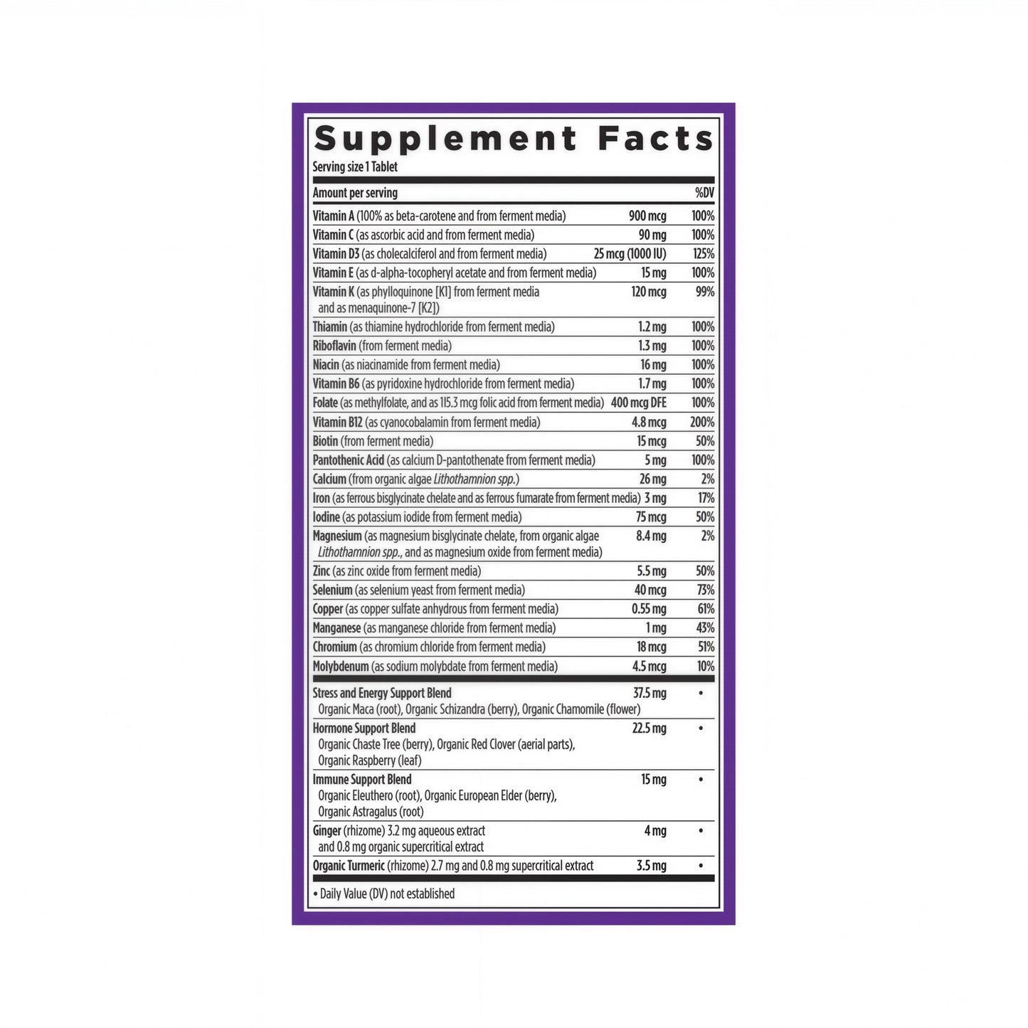 New Chapter Women's Multivitamin for Immune Support with 20+ Nutrients 96 Count