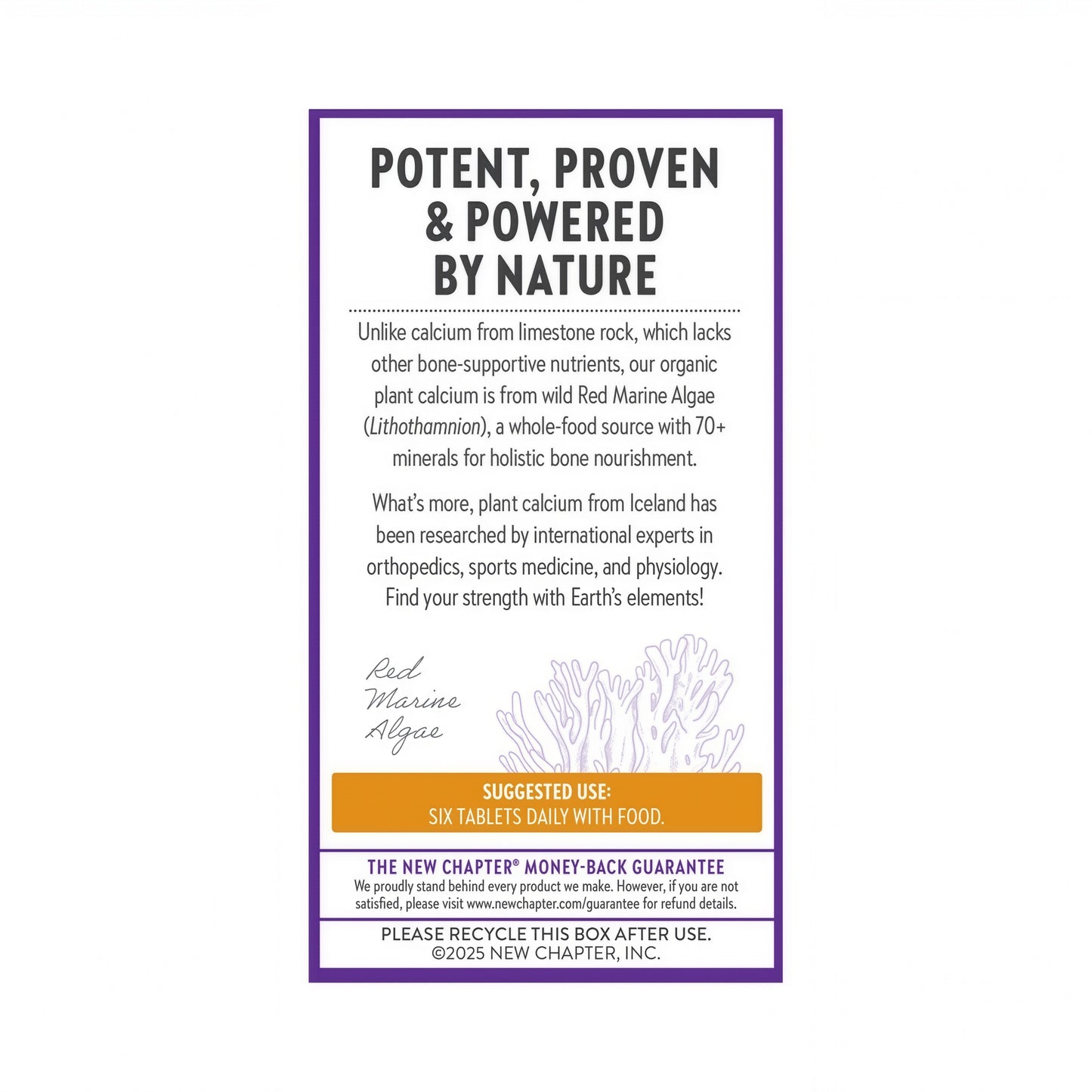 New Chapter Bone Strength Calcium Supplement 905 mg dos 240 Tiny Tabs