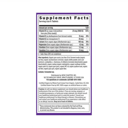 New Chapter Bone Strength Calcium Supplement 905 mg dos 240 Tiny Tabs